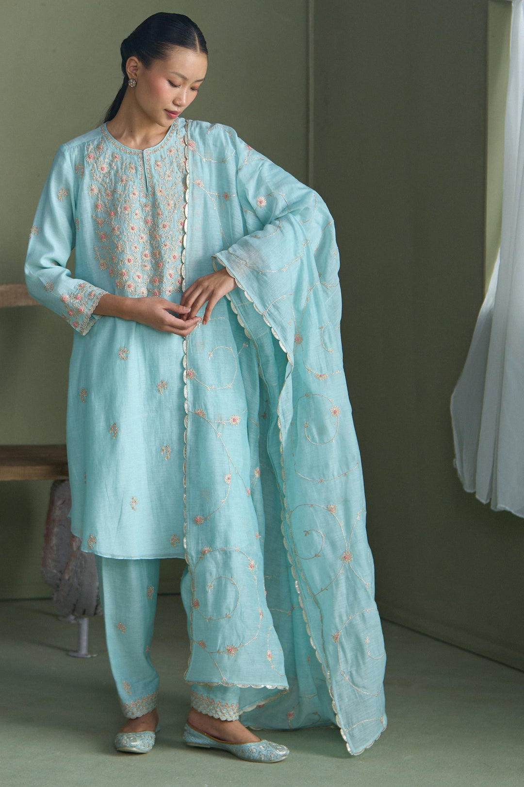Turq Clara Kurta Set