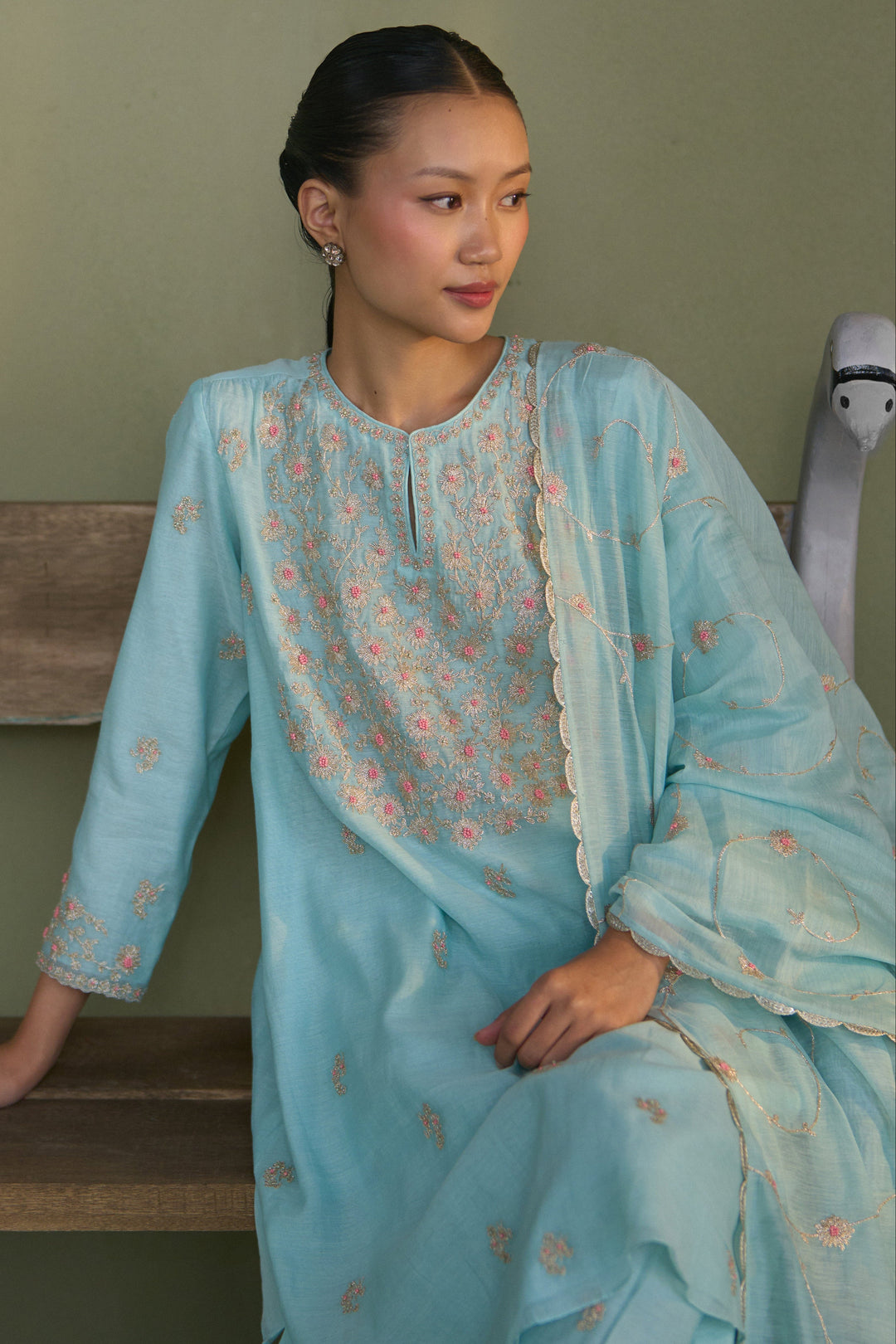 Turq Clara Kurta Set