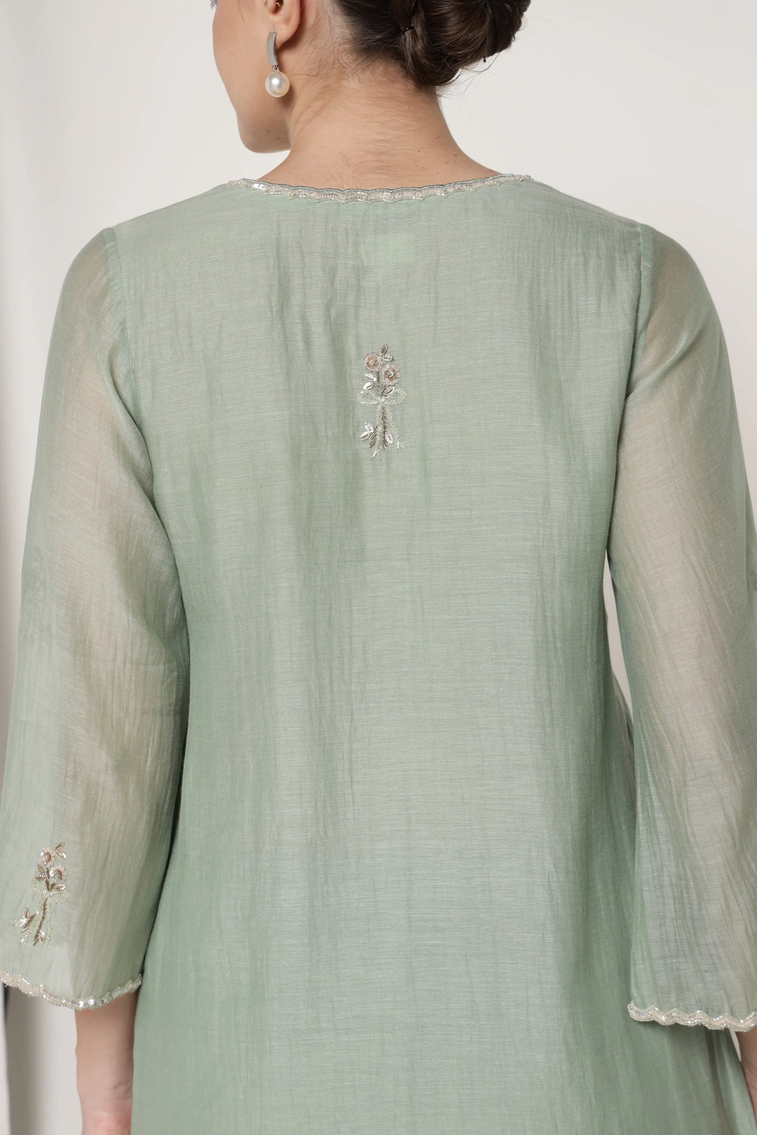 Winter Teal Bell Bow Coord Set