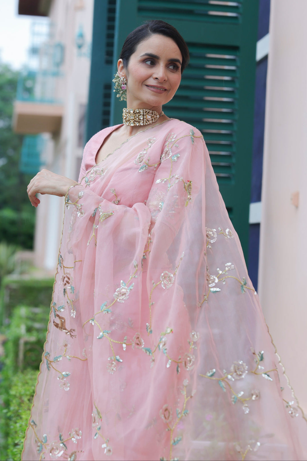 Jungle Walk Rose Garden Saree