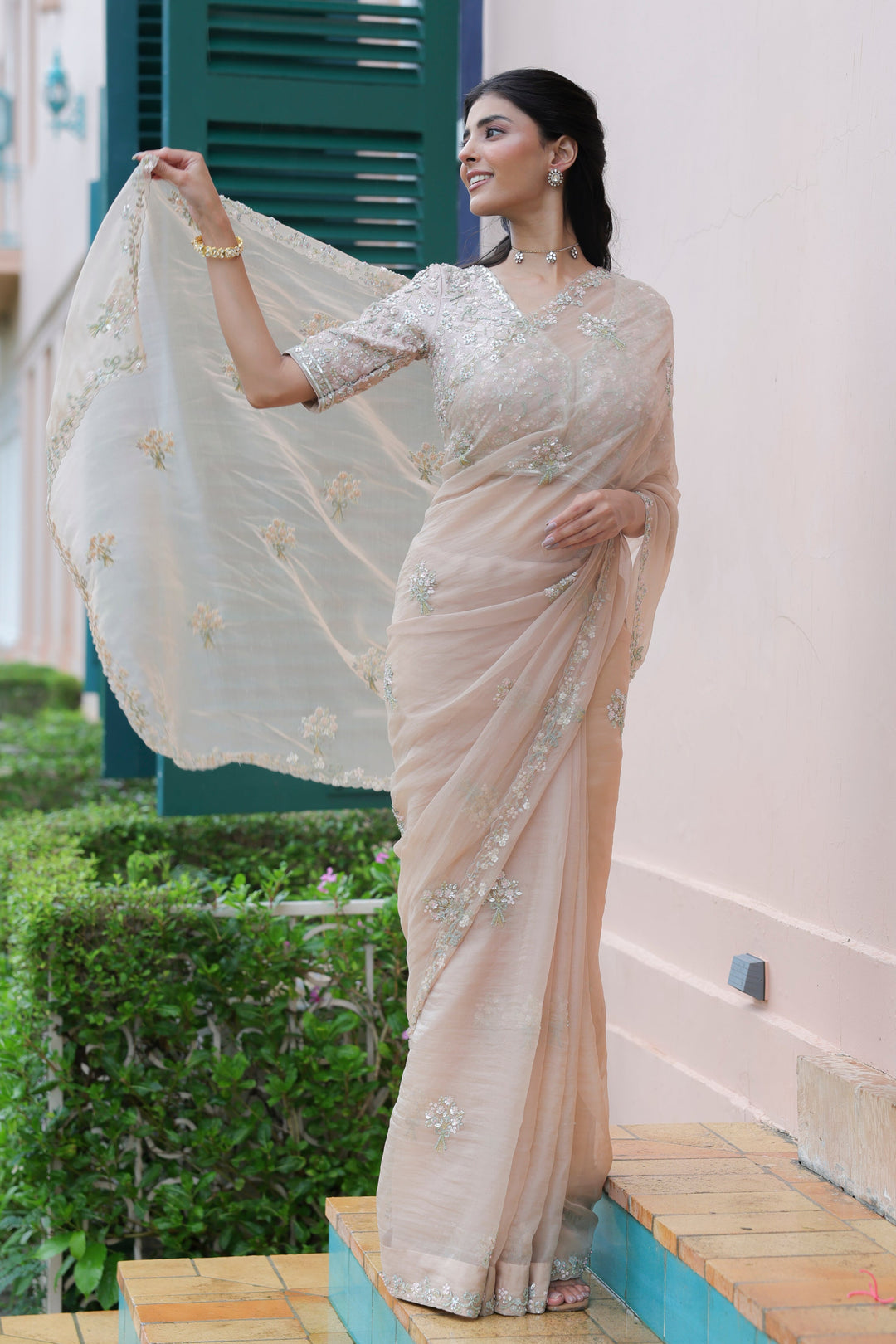Blossom Bow Saree