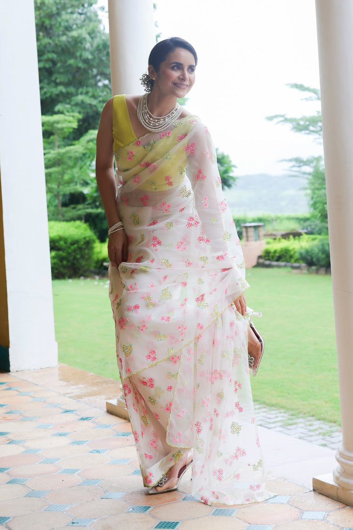 Shining Rose Saree