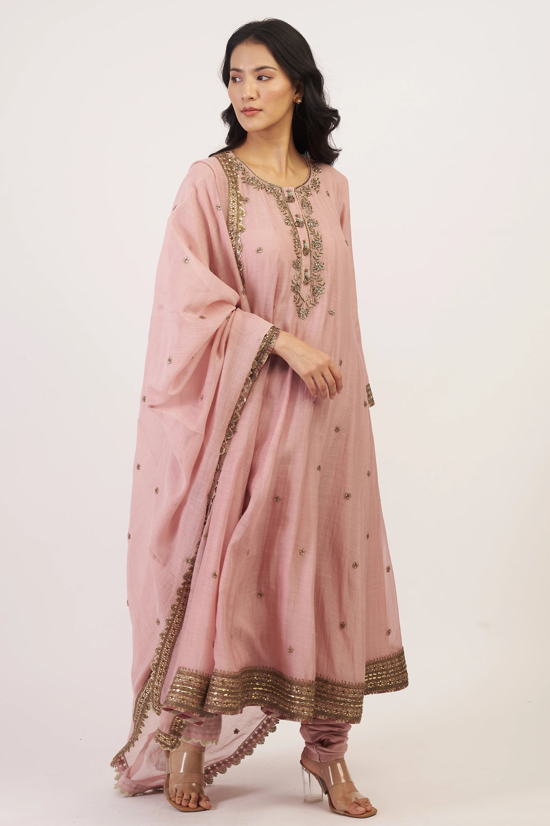 Pink Gul Sadaf Anarkali