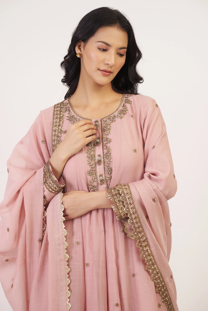 Pink Gul Sadaf Anarkali
