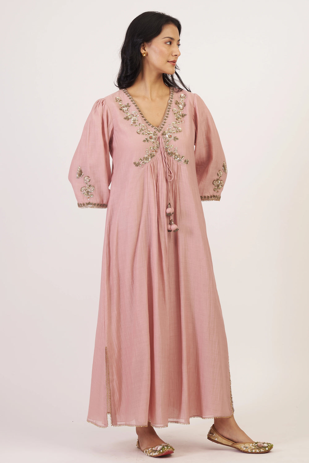 Pink Noor E Phool Dress