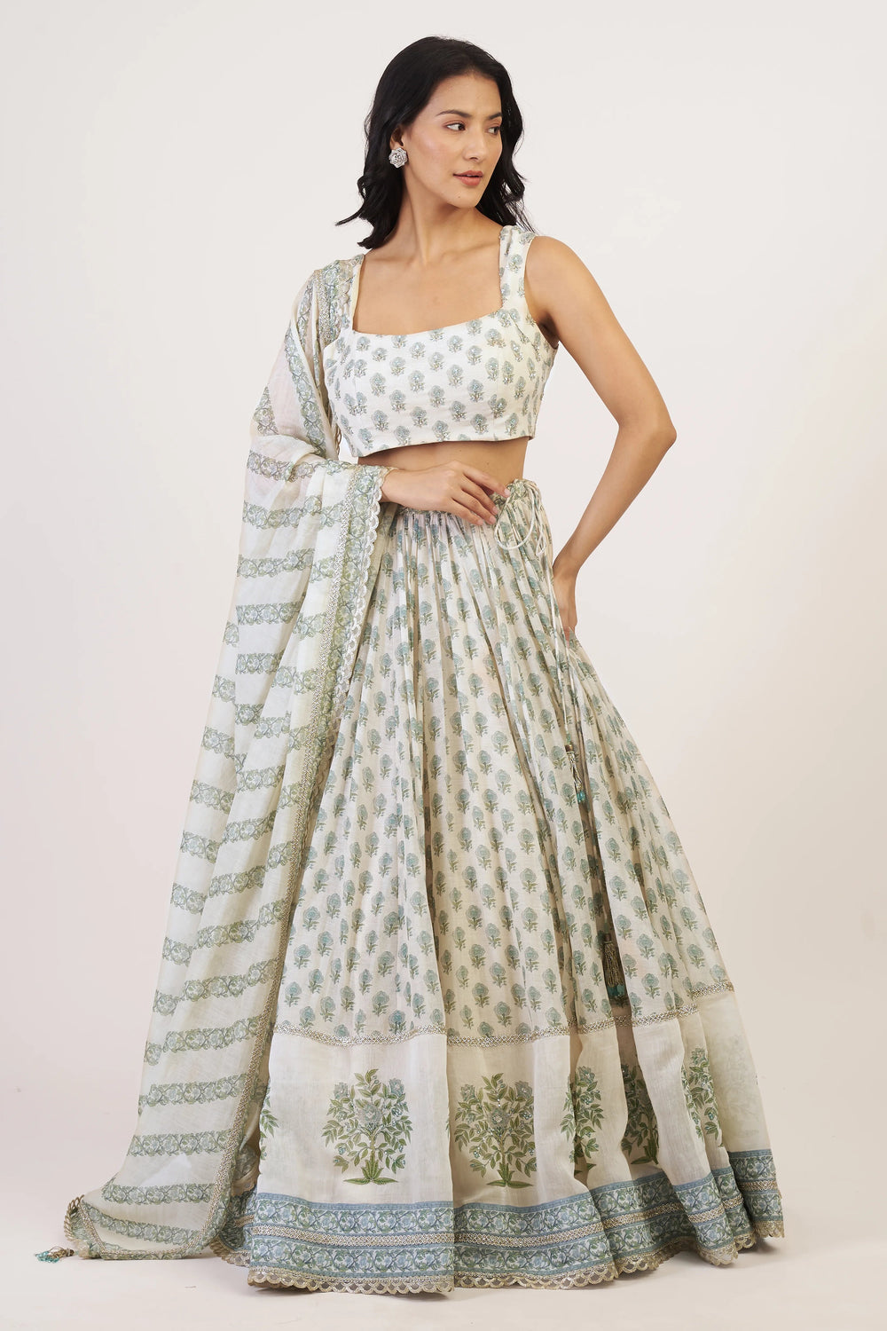White Ilysia Lehenga Set