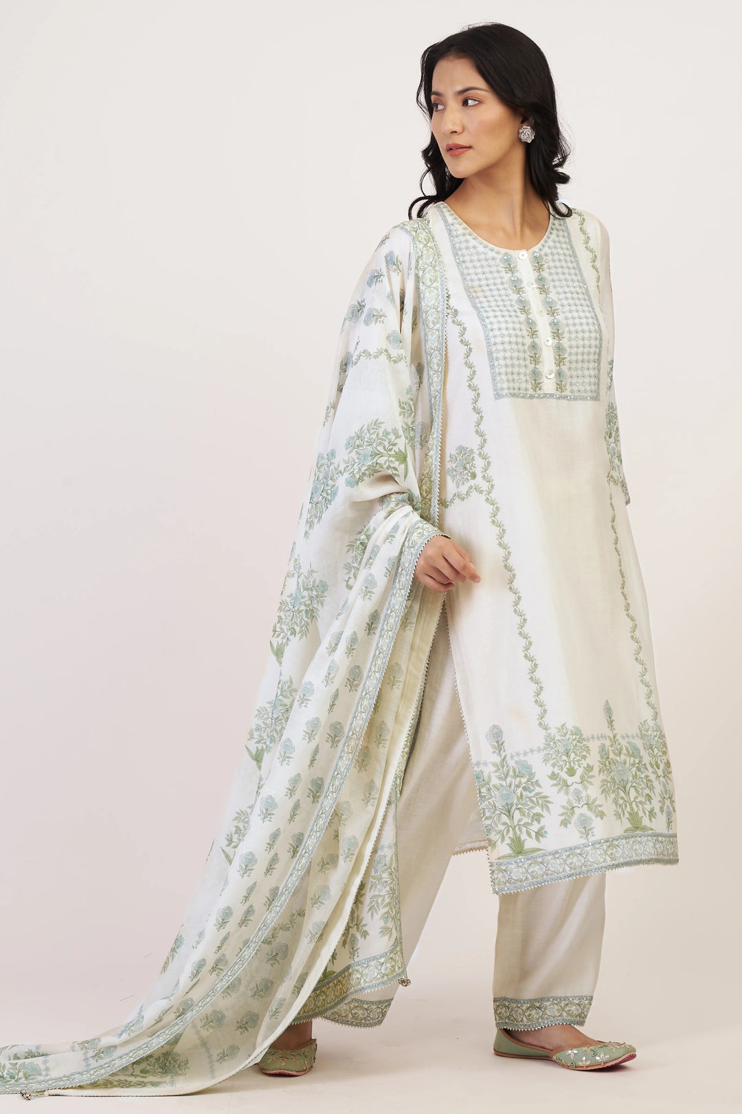 White Lina Kurta Set