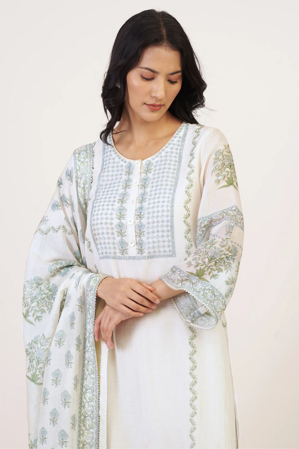 White Lina Kurta Set