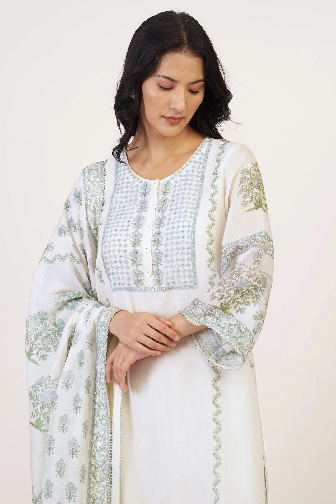 White Lina Kurta Set