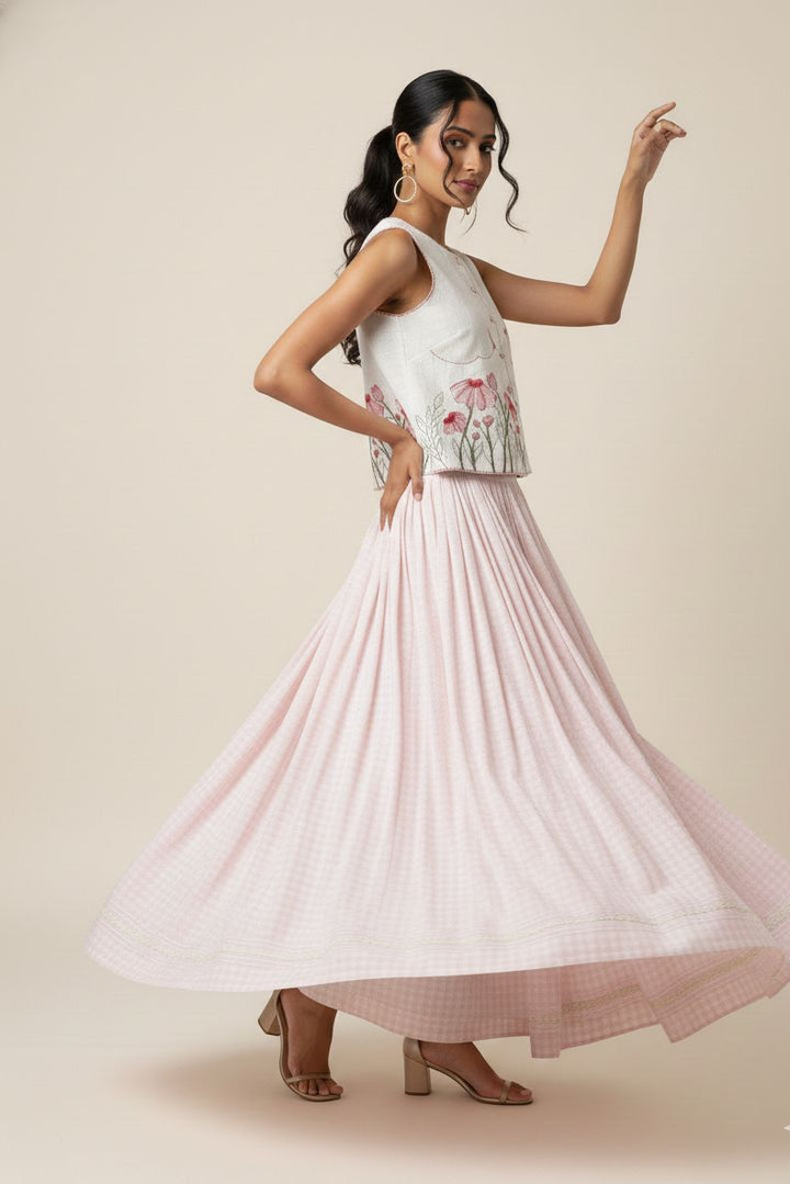 BLOSSOM FIELD SKIRT & TOP SET