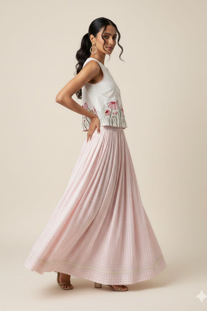 BLOSSOM FIELD SKIRT & TOP SET