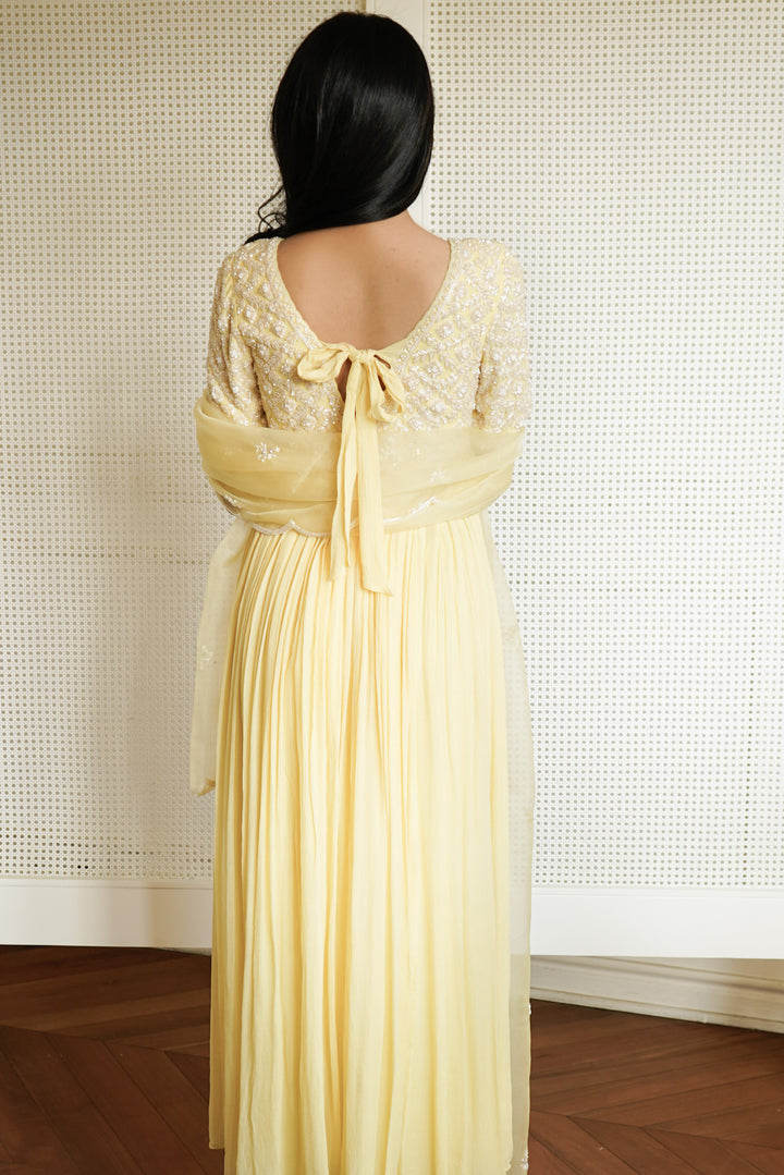 Yellow Front Open Maxi