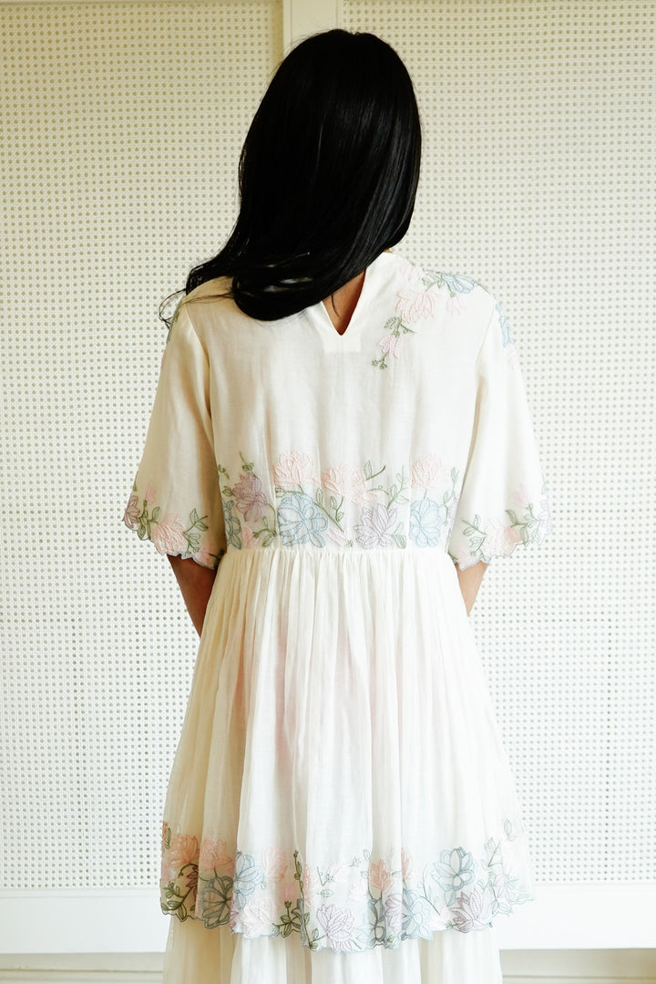 White Floral Dress