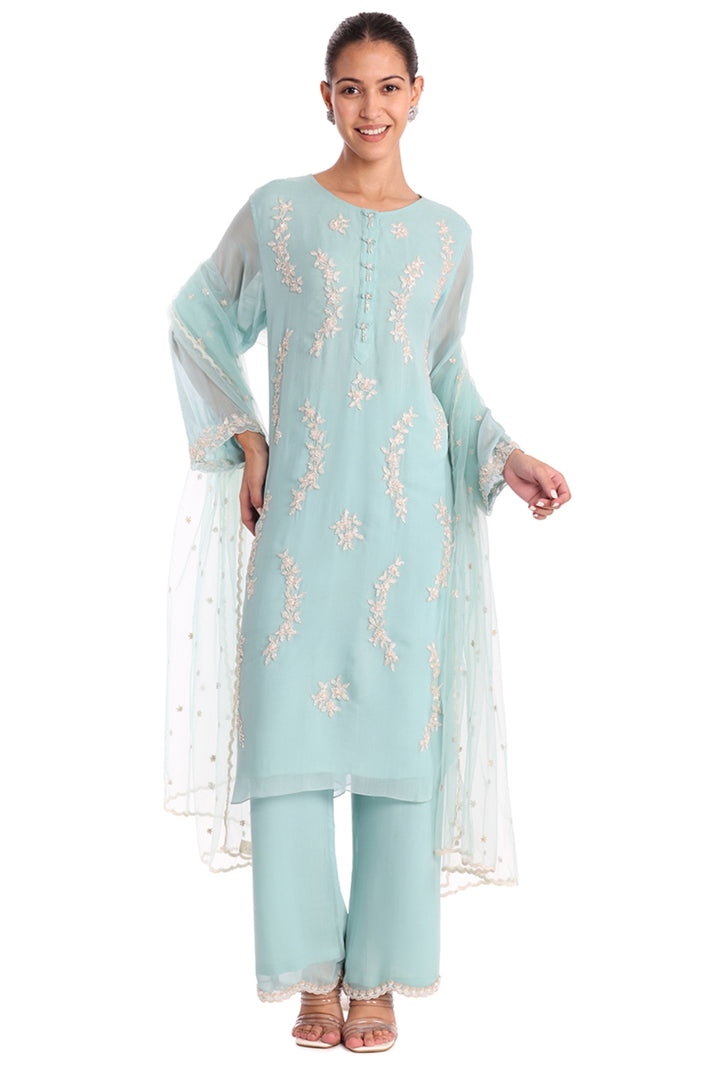 Citrus blue Selene Kurta Set