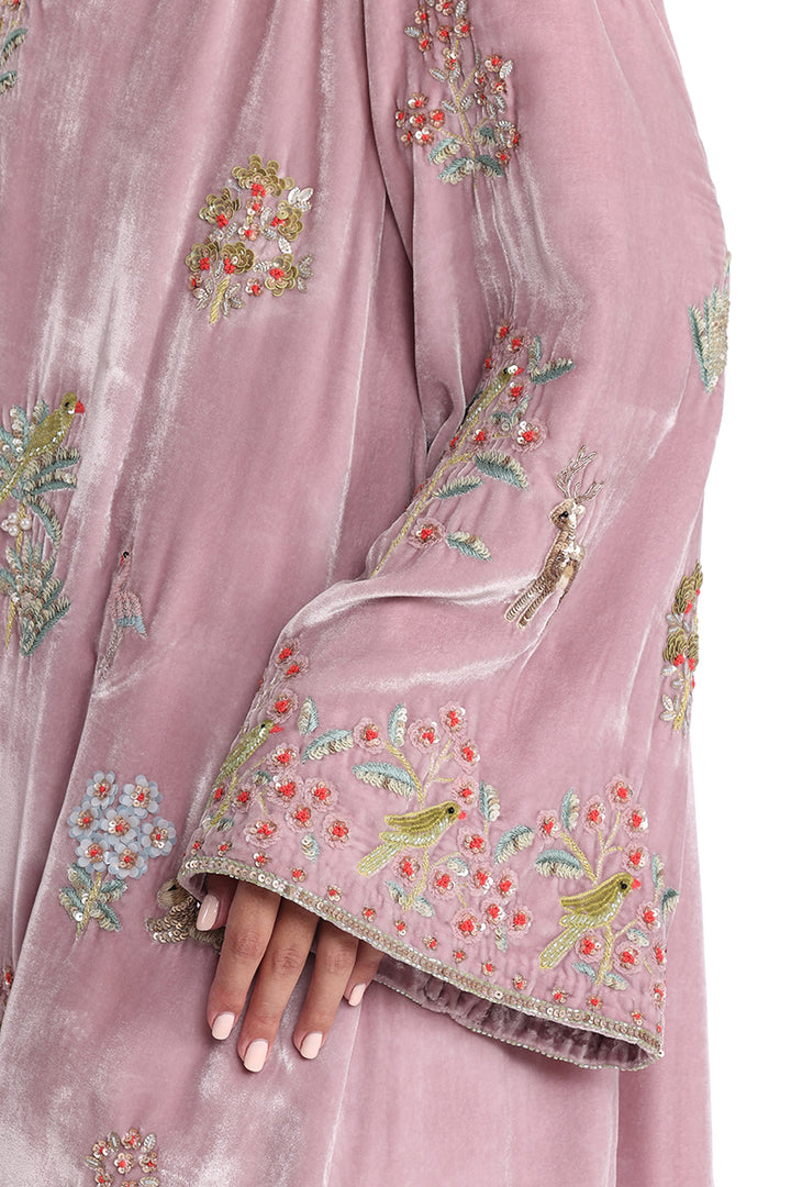 Lavender Velvet Machan Tunic