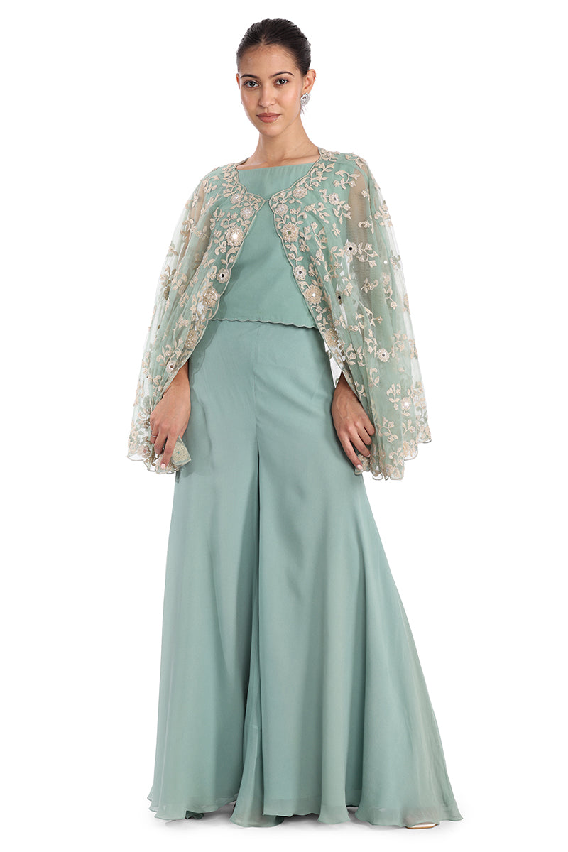 Sparkling Poncho Set