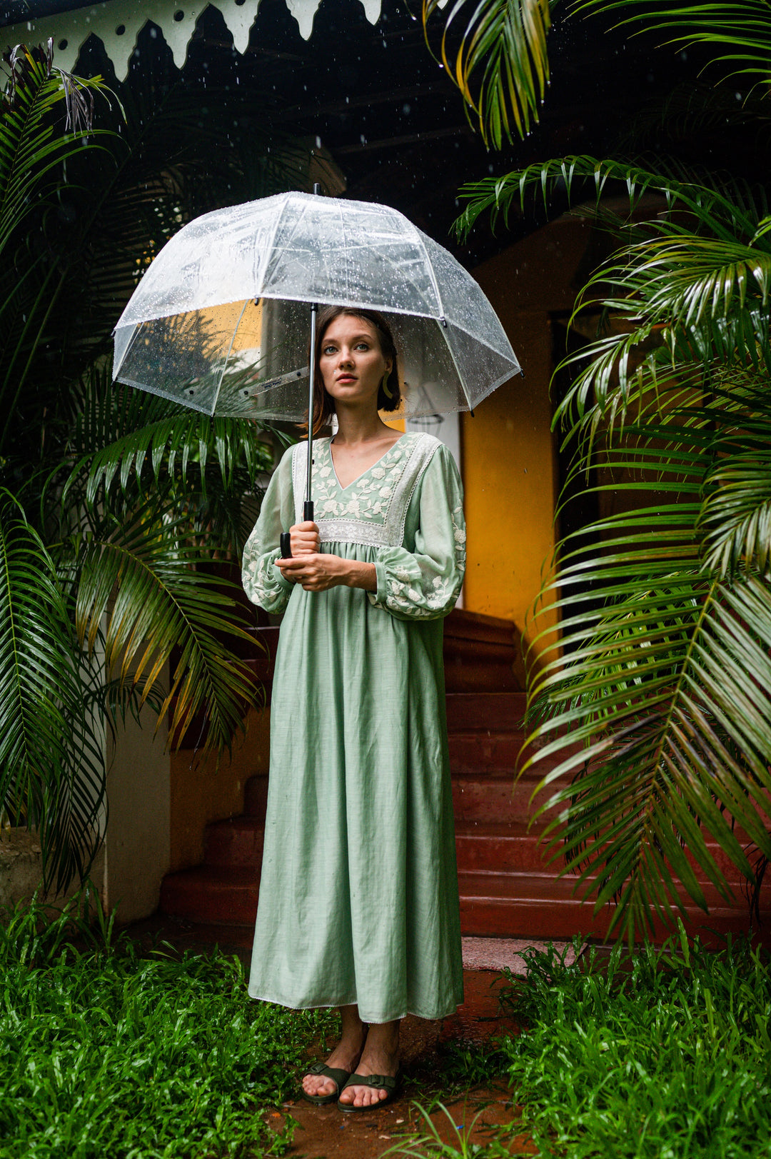 Green Ambar Dori Dress