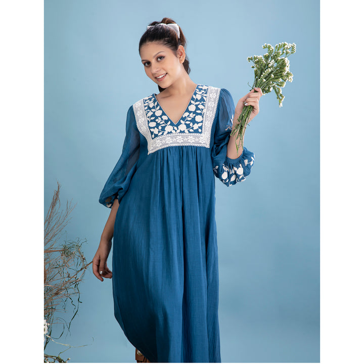 Blue Ambar Dori Dress