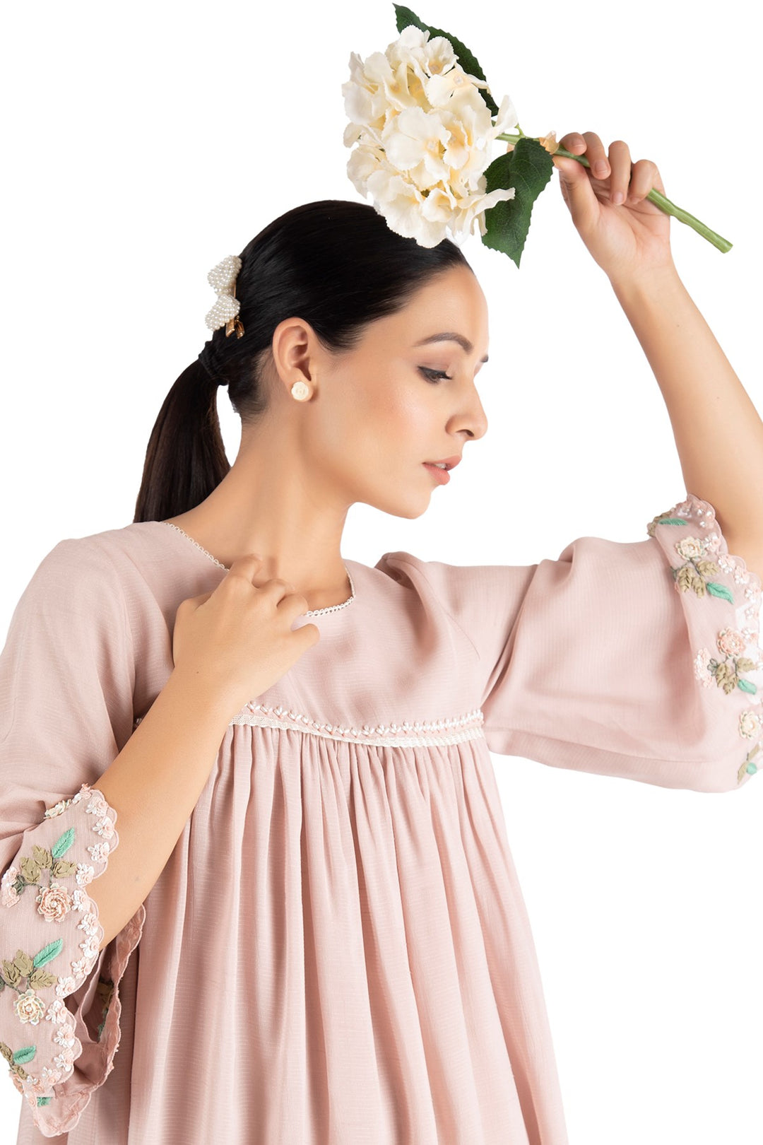Rose Pink Bell Sleeve Dress 2XL Rose Pink Bell Sleeve Dress 2XL