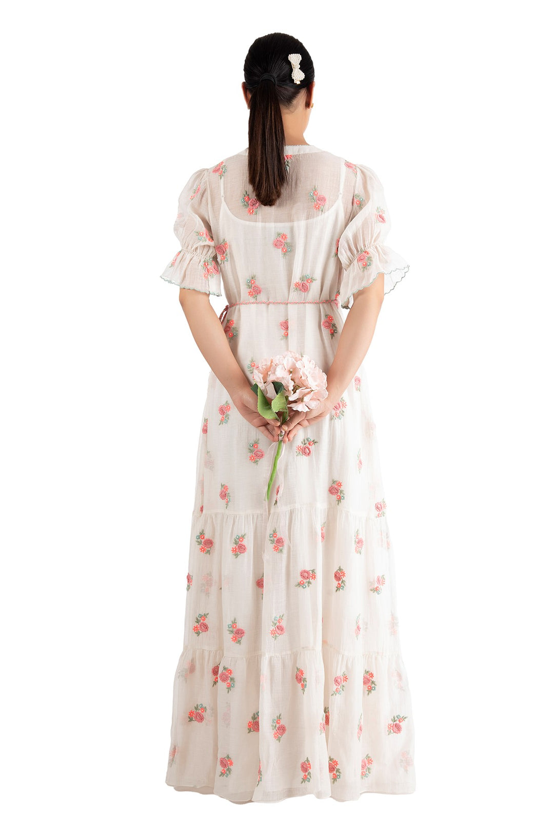 Ivory Spring Tiered Maxi