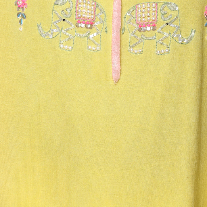 Yellow Pastel Elephant Tunic