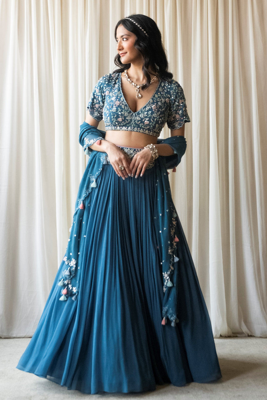 Persian Belt Lehenga - Main Image